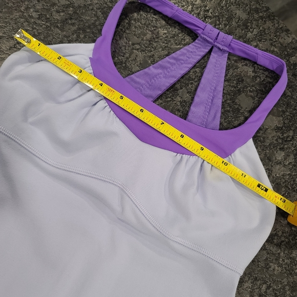 Lululemon Scoop Me Up Tank Built-In Bra Power Purple Racerback Halter Size 4 - Picture 8 of 14